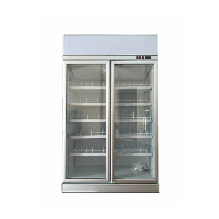 ثلاجة ورد بانكول عرض 2 باب زجاج FC-DD126